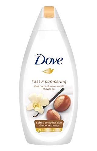 Dove Purely Pampering Body Wash, Shea Butter with Warm Vanilla, 16.9 Ounce/500 Ml (Pack of 4)