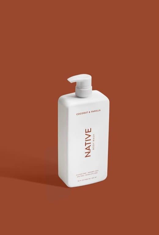 Native Body Wash | Coconut & Vanilla, Cucumber & Mint - 36 oz bottle with pump - Pack of 2