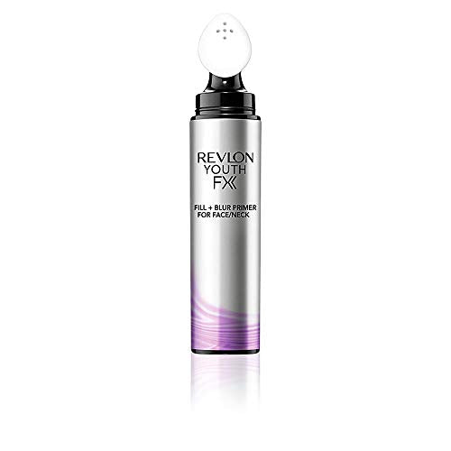 REVLON Fill + Blur Primer, 0.33 Fl Oz, White, Liquid, Lightweight, Hydrating, Universal Shade for All Skin Tones, Face/Neck