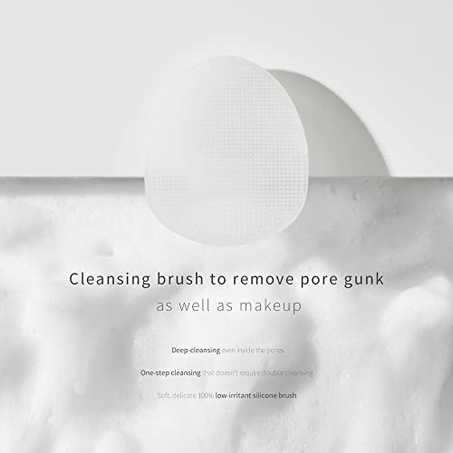 LAGOM Cellup Facial Cleansing Brush Medical-Grade Biocompatible Soft Silicone Pore Bristle Irritation-Free Deep Cleaning Gentle Face Wash Massage for Sensitive Dry Oily All Skin
