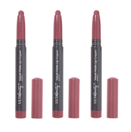 Ulta Beauty 3 Pack Velvet Matte Lip Crayon. Earth. Size 0.05 oz.