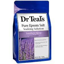 Dr. Teals Soothe & Sleep Lavender Soaking Solution Gift Set (2 Pack, 3lbs ea.) - Pure Epsom Salt & Essential Oils Provide Relief from Daily Stress & Promote A Better Nights Sleep - at Home Remedy