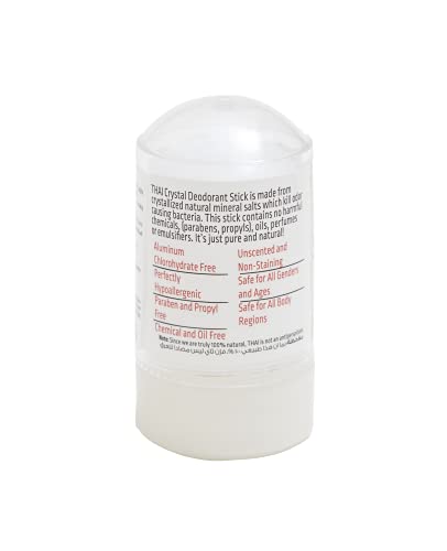 THAI 100% Natural Crystal Deodorant Stick, Mini Travel Size (2.125 Ounces)