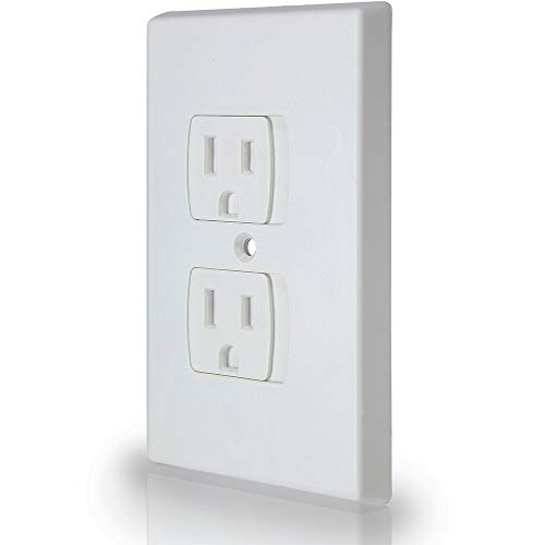 Jambini Self-Closing Baby Proof Outlet Covers Baby Proofing - An Alternative To Plug Covers for Electrical Outlets and Outlet Protectors (3 pack)