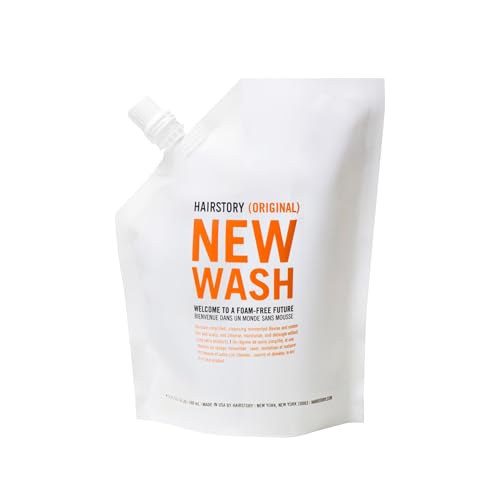 Hairstory New Wash Original, Cleansing Cream for All Hair Types, Shampoo & Conditioner Alternative, Promotes Scalp Health, Nourishes & Protects, 8oz