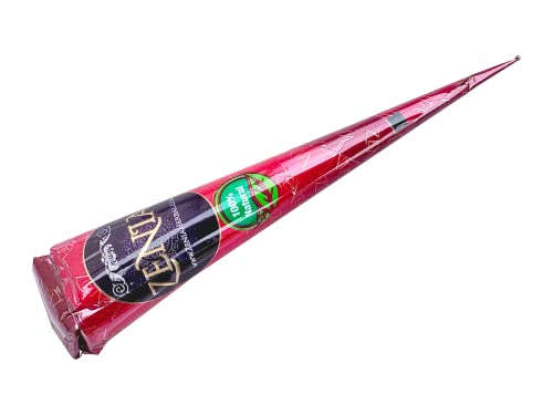 Zenia 6 Pack 100% Natural Ready to Use Henna Paste Hair Color Hair Dye Cones Reddish Brown Color