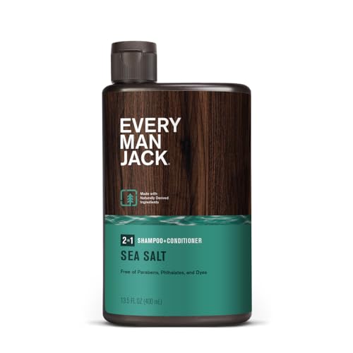 EVERY MAN JACK Sea Salt 2 in 1 Shampoo, 13.5 FZ