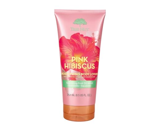 Tree Hut Pink Hibiscus Moisturizing Body Lotion | Ceramide and Squalene Formula Helps Protect Skin | Long-lasting Hydration Leaves Skin Feeling Soft & Moisturized | 8.5 fl oz.