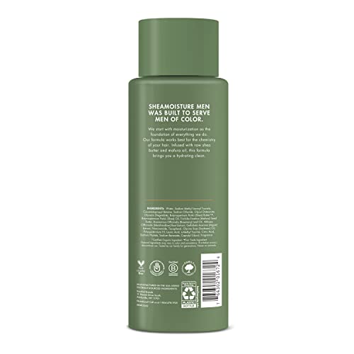 SHEA MOISTURE Men's Shea Moisturizing Shampoo, 15 OZ