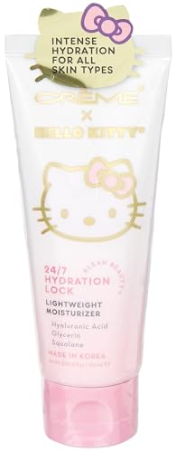 The Crème Shop x Hello Kitty Klean Beauty 24/7 Hydration Lock Lightweight Moisturizer, Ultimate Hydration, Hyaluronic Acid, Glycerin & Squalane