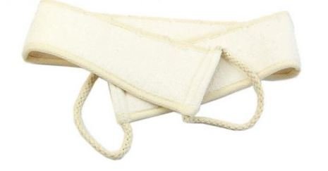 GBM Asheva Natural Loofah Strap, Exfoliating Back Scrubber, Deep Clean & Revitalize Your Skin