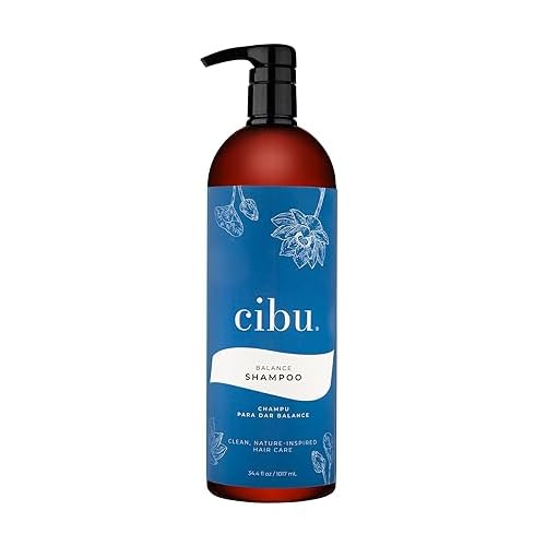 CIBU Balance Shampoo 30092 Nutrient-Rich Formula Moisturizes, Strengthens & Repairs Dry Hair | Sulfate-Free For All Hair Types and Textures | Gentle For Daily Use for Clean, Healthy Shine 1 Liter