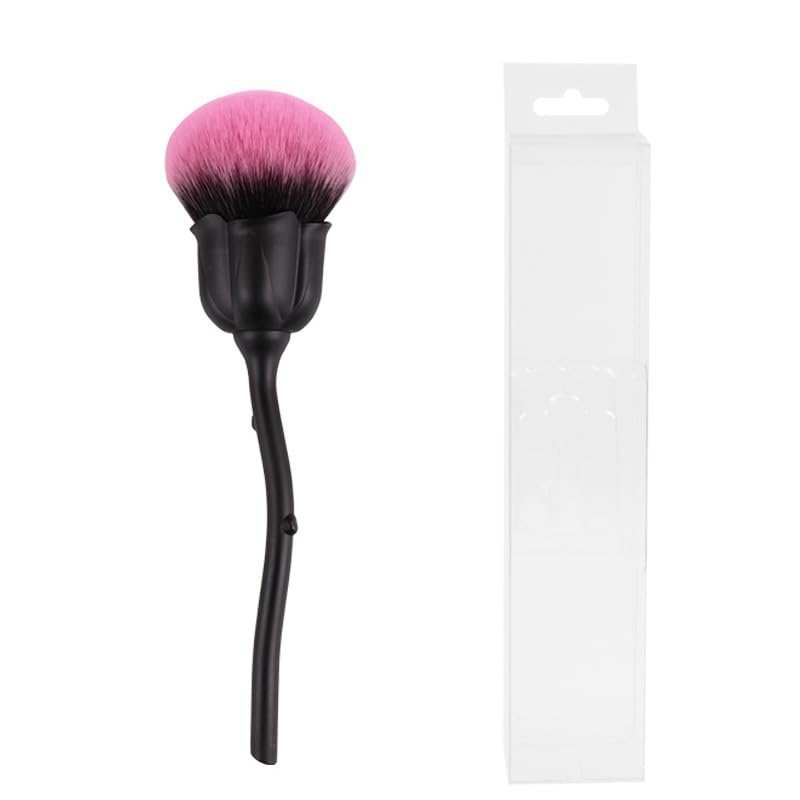 Makeup Brush, Cute Mushroom shape brush head, Fluffy nanofiber brush head, Moderately pick up powder, Wooden Handle has piano paint technology, suitable for face, Fondation Brush