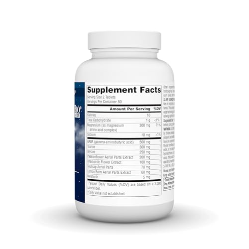 Source Naturals Sleep Science NightRest with Melatonin - BioAligned MultiNutrient & Herb Complex, for Rest & Relaxation Support* - 100 Tablets