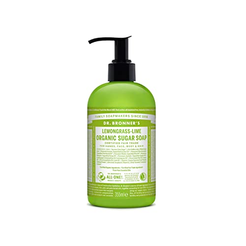 Dr. Bronner's - Organic Sugar Soap Lemongrass Lime 355 ml Black