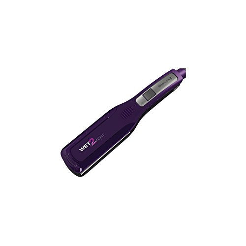 Remington S8001G Wet 2 Straight Wide Plate Wet/Dry Ceramic Hair Straightening Iron with Tourmaline, 2-inch, Purple