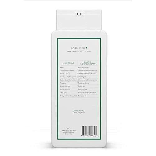 Native Body Wash - Eucalyptus & Mint - 11.5 oz (340ml), Hydrating