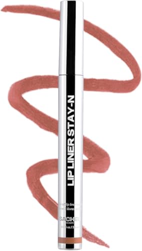 Sacheu Lip Liner STAY-N Peel Off Lip Stain — Long Lasting Matte Lip Tattoo Transfer Proof Lipstain Infused with Hyaluronic Acid & Vitamin E for All Skin Types — Vegan & Cruelty-Free, p-INKED