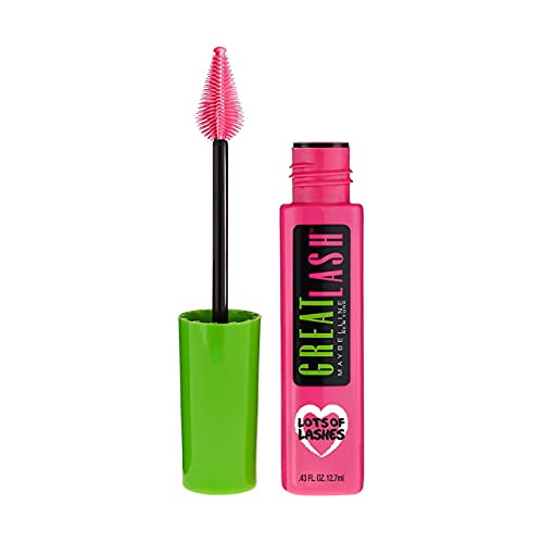 Maybelline New York Great Lash Lots of Lashes Washable Mascara, Very Black .43 Ounces (Pack of 3)