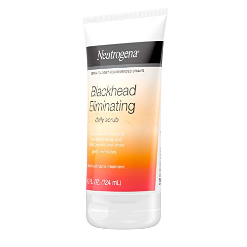 Neutrogena Blackhead Eliminating Daily Facial Scrub With Salicylic Acid Acne Medicine, Exfoliating Face Wash for Blackheads, 4.2 oz (Pack of 6)