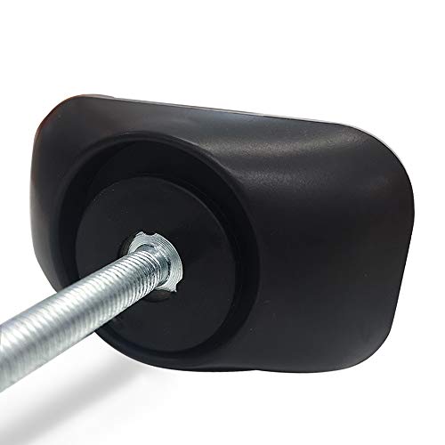 Vmaisi Baby Gate Wall Cup Protector Make Pressure Mounted Safety Gates More Stable - Wall Damage-Free - Fit for Doorway, Door Frame, Baseboard - Work on Dog & Pet Gates (Black)