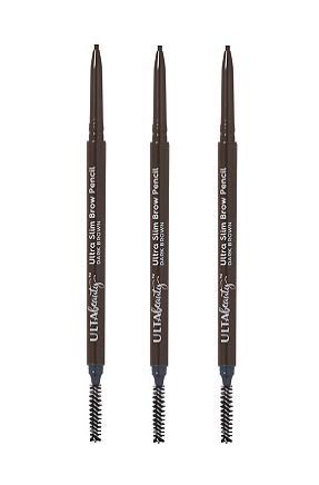 Ulta Beauty 3 Pack Ultra Slim Brow Pencil. Dark Brown. Size 0.003 oz