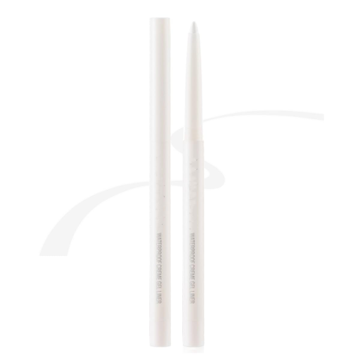 ONarisae eyeliner pencil retractable eyeliner creamy pigmented smudge proof eye liner pen White