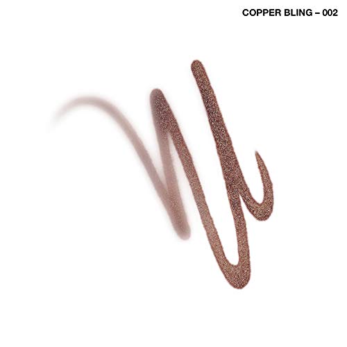 Rimmel London Exaggerate Smoke n' Shine Eye Definer Eyeliner, Long-Wearing, Gel Formula, Flake-Free, 002, Copper Bling, 0.01oz