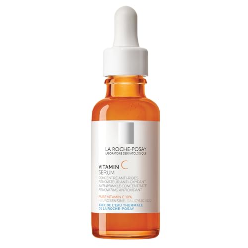 La Roche-Posay Pure 12% Vitamin C Serum For Face With Hyaluronic Acid & Salicylic Acid, Hydrating & Brightening Serum, Boost Radiance & Reduce Wrinkles, Paraben Free