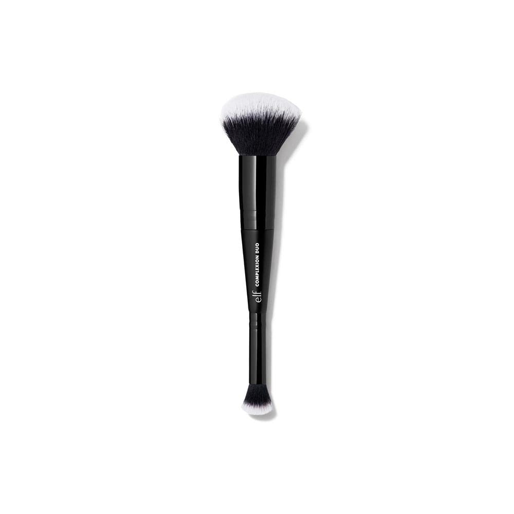 e.l.f. Complexion Duo Brush, Foundation & Concealer Applicator, Airbrushed finish