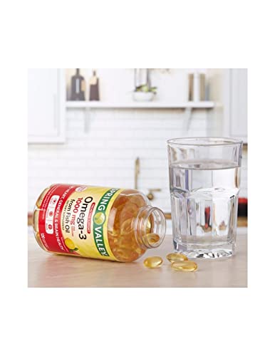Spring Valley Omega-3 from Fish Oil, 1000 mg, 120 Count + STS Sticker.