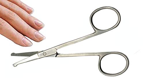 Baby Nail Trimmer with Round Tip – Safety Blunt Stainless Steel Scissors for Newborn & Infant Care – Hypoallergenic Grooming Tool for Sensitive Skin