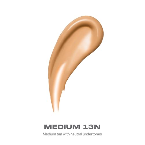 Morphe Lightform Dewy Foundation - Extended Hydration Foundation Makeup with a Lasting, Natural Radiant Finish - Long-Wearing Formula with Buildable, Medium Coverage - Medium 13N (1.01 fl oz)