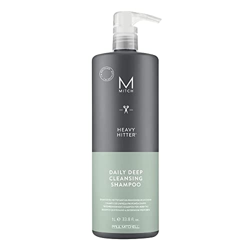 MITCH by Paul Mitchell Heavy Hitter Daily Deep Cleansing Shampoo for Men, For All Hair Types, 33.8 fl. oz.