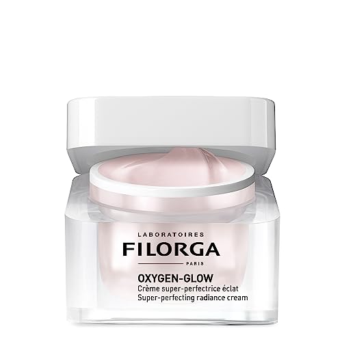 Filorga Oxygen-Glow Super-Perfecting Radiance Daily Skin Cream, Hydrating Treatment with a Moisturizing Boost of Hyaluronic Acid and Detoxifying Enzymes for a Flawless, Wrinkle Free Face, 1.69 fl. oz.