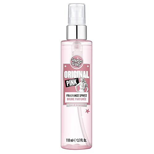 Soap & Glory Original Pink Fragrance Spritz - Lavender Oil + Rose & Citrus Bergamot Scented Body Mist Spray for Women (110ml)