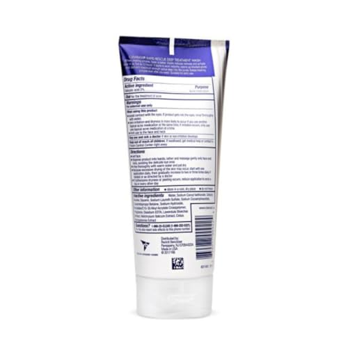 Clearasil Rapid Rescue Deep Treatment Acne Face Wash, Maximum Strenght with 2% Salicylic Acid Acne Medication, Acne Facial Cleanser, 6.78 fl oz