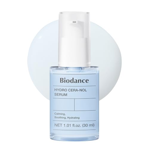BIODANCE Hydro Cera-Nol Serum, Hydrating, Quick Soothing Effect, Redness Reducing, Hydration Boost Serum for Sensitive Skin, Korean Skincare, Stocking Stuffers for Teen Girls | 1.01 fl.oz x 1 ea