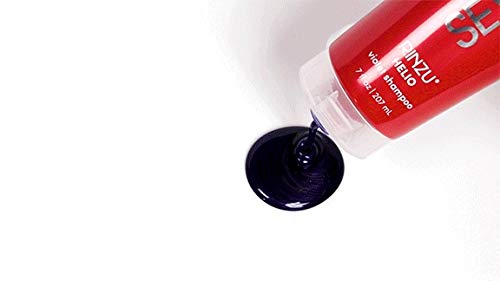 SEVEN Hair Care Rinzu Helio Violet Shampoo for Women & Men with Green Tea & Amino Acid, Purple Shampoo for Blonde Hair & Brassiness, Sulfate + Paraben Free, Cruelty Free, Made in USA, 7 oz