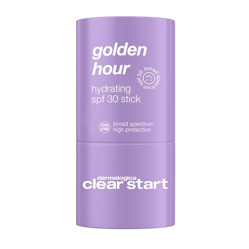 Dermalogica Clear Start Golden Hour Hydrating SPF 30 Stick, Shimmer Sunscreen - Hydrating and Pore Clearing, 0.68 oz