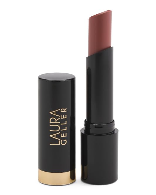 Laura Geller NEW YORK Smart Pout Transfer Proof Moisturizing Matte Lipstick, Witty, Red