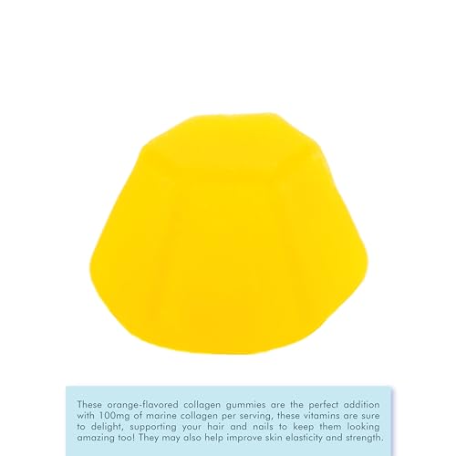 LIVS Collagen Gummies - 100 mg, Collagen Supplements for Women & Men, Gummy Vitamins, All-Natural, Gluten-Free, Non-GMO, Womens Vitamins Gummies - Orange Flavored, 60 Count