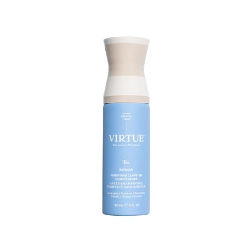 VIRTUE Purifying Leave-In Hair Conditioner Spray, Reduce Frizz and Split Ends, Detangles and Nourishes, Color Safe, 5 Fl Oz