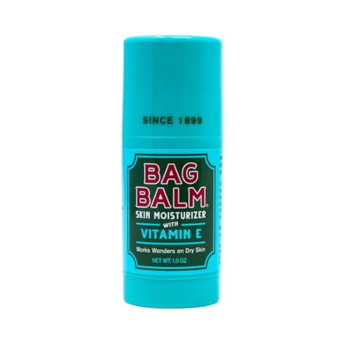 Bag Balm Original Skin Moisturizer Stick with Vitamin E - Hydrating & Soothing Balm for Dry Skin, Chapped Lips & Cracked Hands - Made in the USA - Paraben-Free & Cruelty-Free Twist-Up Skin Care 1oz