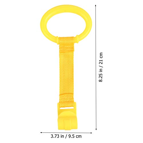 TOYANDONA 4Pcs Plastic Baby Pull Rings Hanging Walking Assistant Baby Stand Up Rings for Toddler Practice Tool