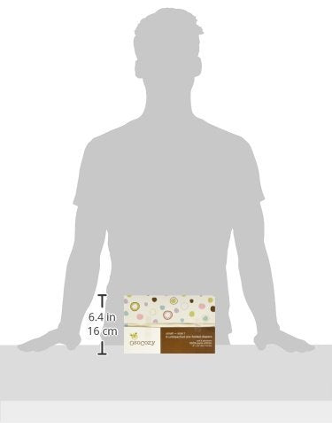 OsoCozy Prefolds Unbleached Cloth Baby Diapers, Size 1 (7-15 lbs), 6 Pack, Soft, Absorbent and Durable 100% Natural Cotton