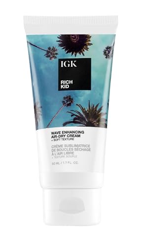 IGK RICH KID Coconut Oil Air-Dry Styler Travel, 1.7 fl. oz.
