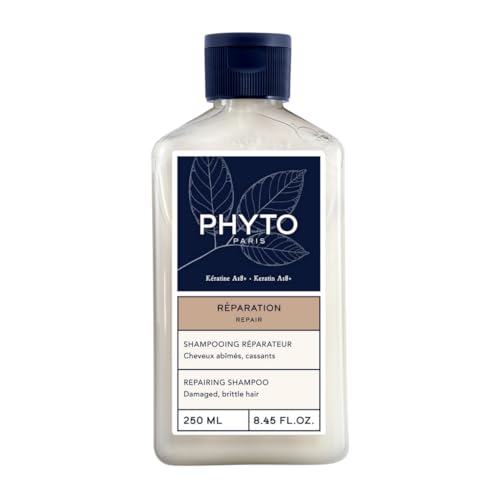 PHYTO PARIS REPAIR Restructuring Shampoo, Vegan, Sulfate Free, Cleanses and Repairs Damaged Hair and Brittle Hair, 8.45 fl.oz.