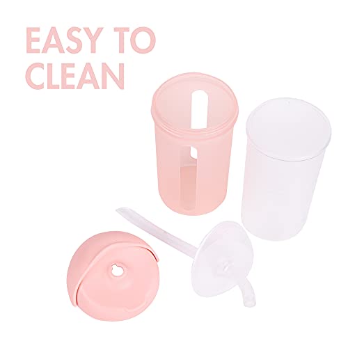 Boon Swig Toddler Silicone Straw Cup, 9 Ounces Pink
