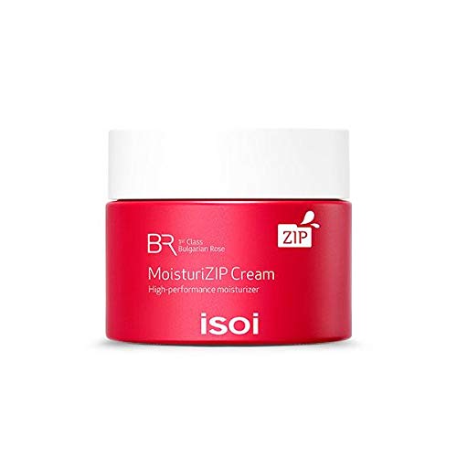 isoi Bulgarian Rose MoisturiZIP Cream 50g (1.69 oz)-Intense, concentrated moisturizing cream, all day hydration for very dry and sensitive skin, high performance natural face moisturizer